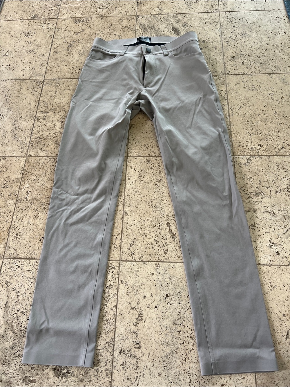 Theory Light Gray Men's Stretch Chinos